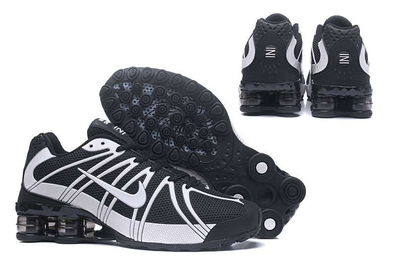 Men Nike Shox OZ Black White Shoes - Click Image to Close